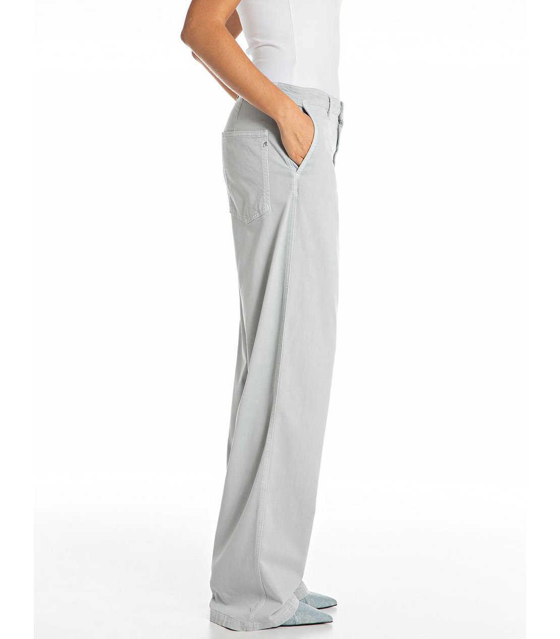 ストレッチストレートパンツ 詳細画像 ライトグレー 4